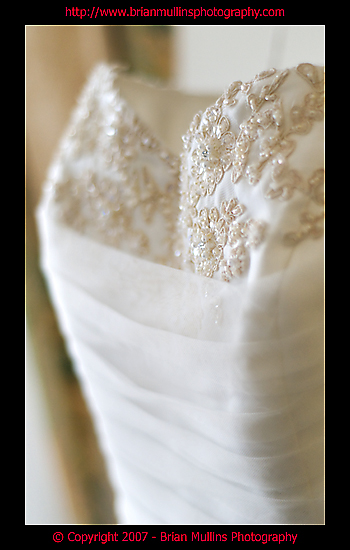 details of a wedding dress
