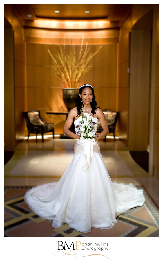 Umstead hote bridal portrait