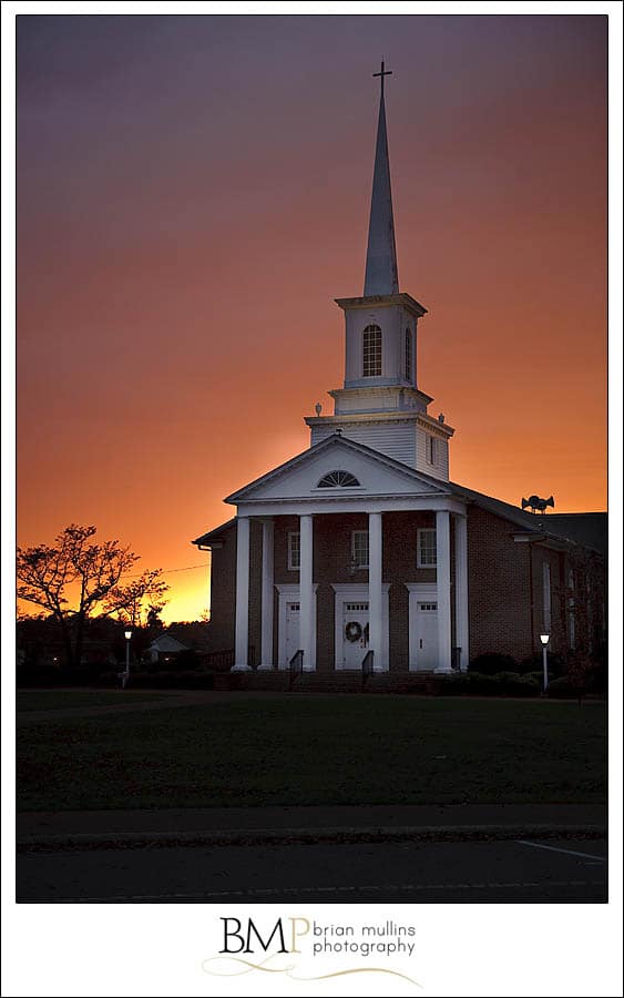 various-0013 sunset behind wake chapel
