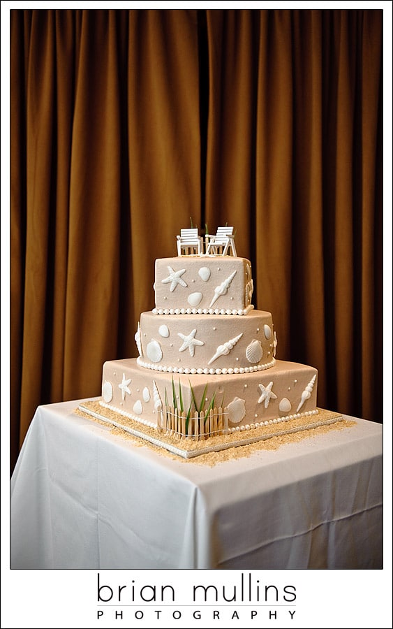 beach themed wedding cake in Myrtle Beach beach themed wedding cake in Myrtle Beach