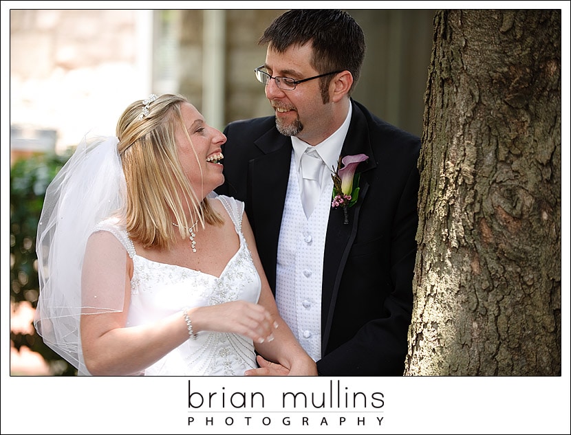 Casual wedding portrait