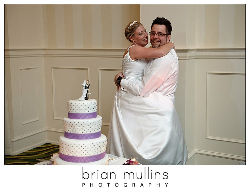 wedding imitating a cake topper