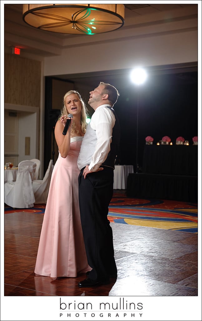 an impromptu wedding serenade