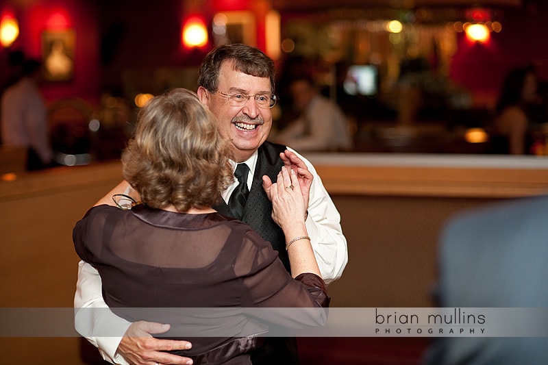 wedding reception photography at Bogarts in Raleigh.