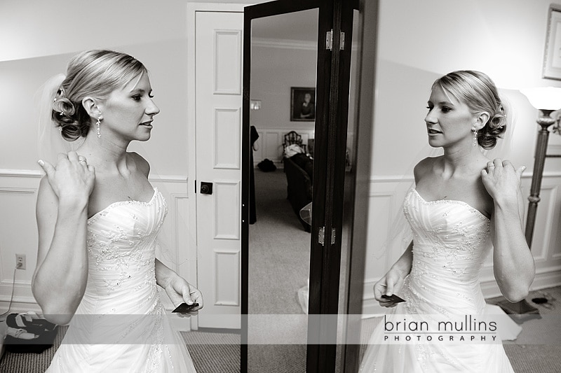 bride taking one last look before her wedding bride taking one last look before her wedding