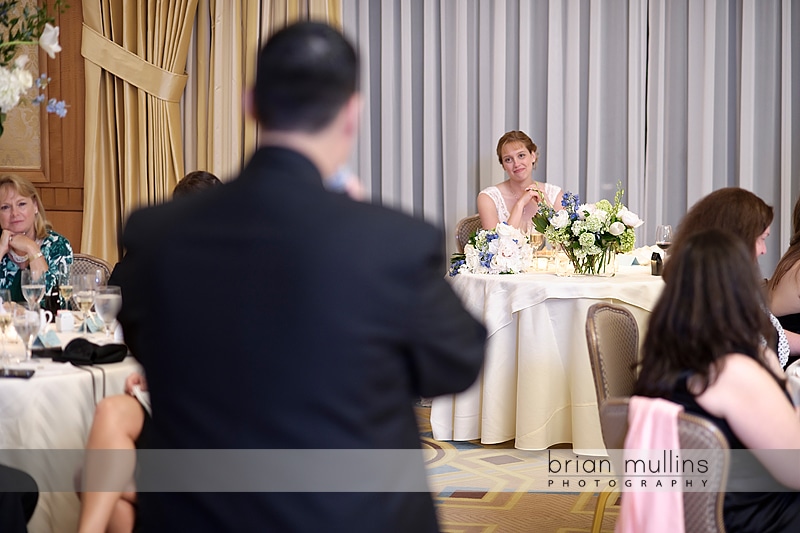 wedding toast at the Umstead Hotel