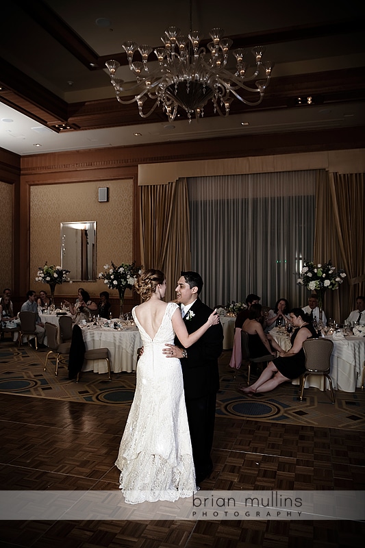 Dancing at Wedding reception in the Umstead Hotel