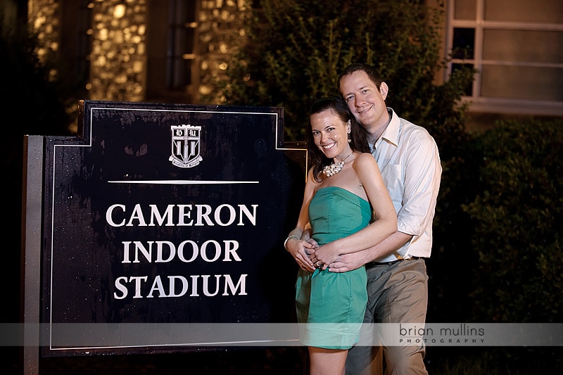 duke campus engagement photography