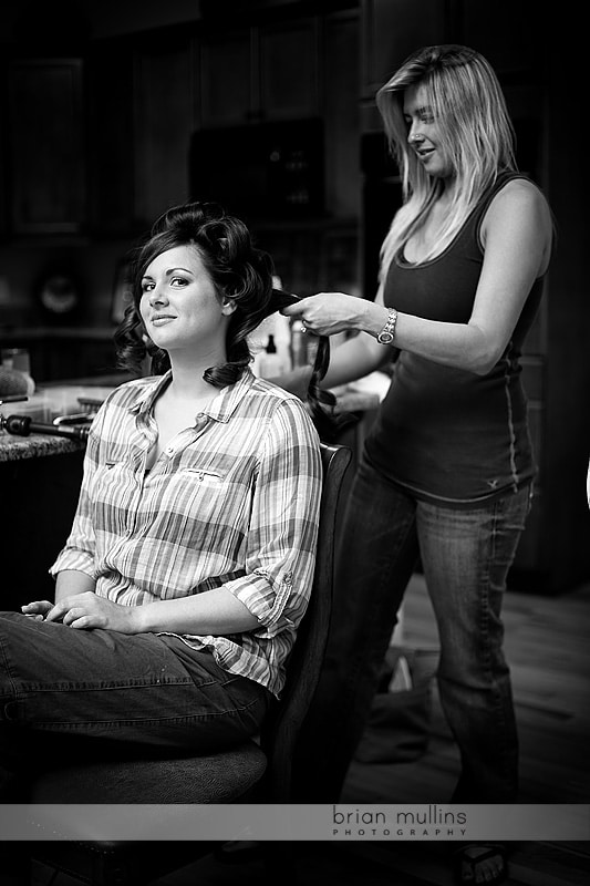 wedding day hair