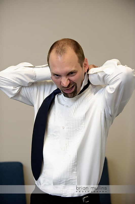 groom getting ready