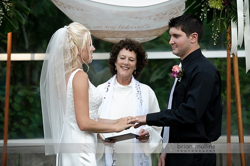 wedding ceremony at life and science museum