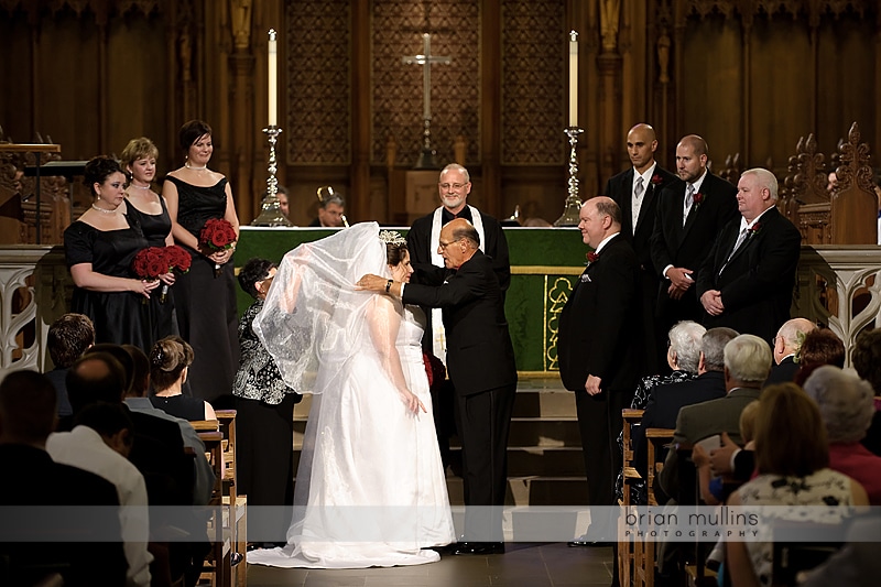 wedding ceremony at Duke Chapel
