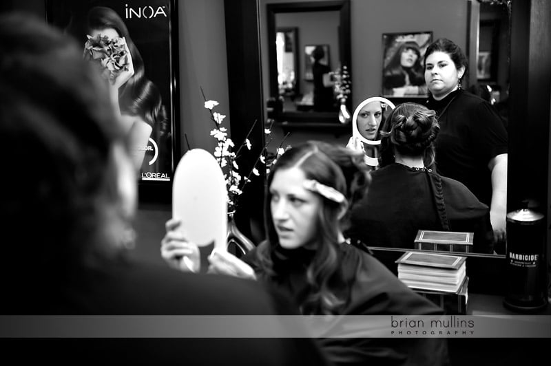 bridal hair at belle trio