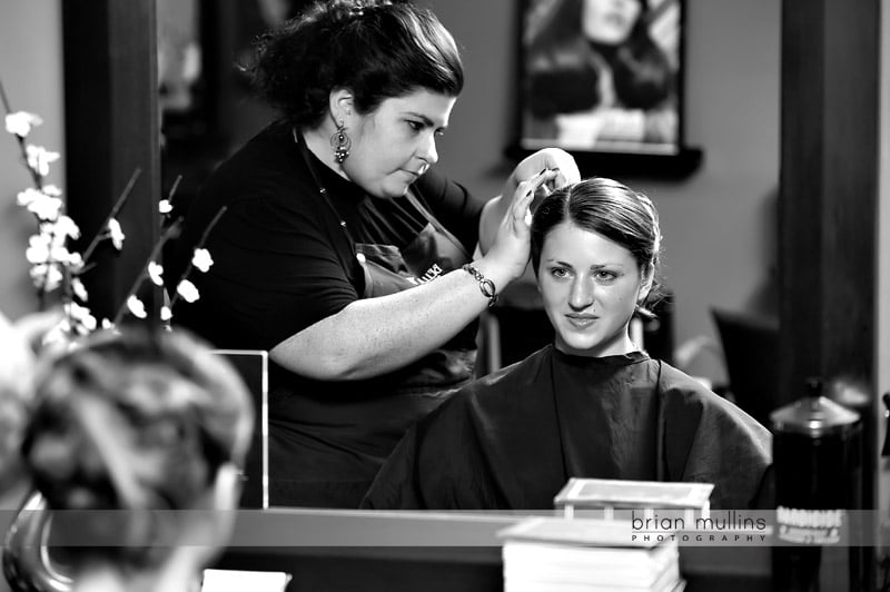 belle trio wedding hair