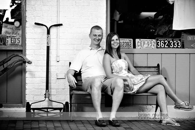 downtown raleigh engagement session