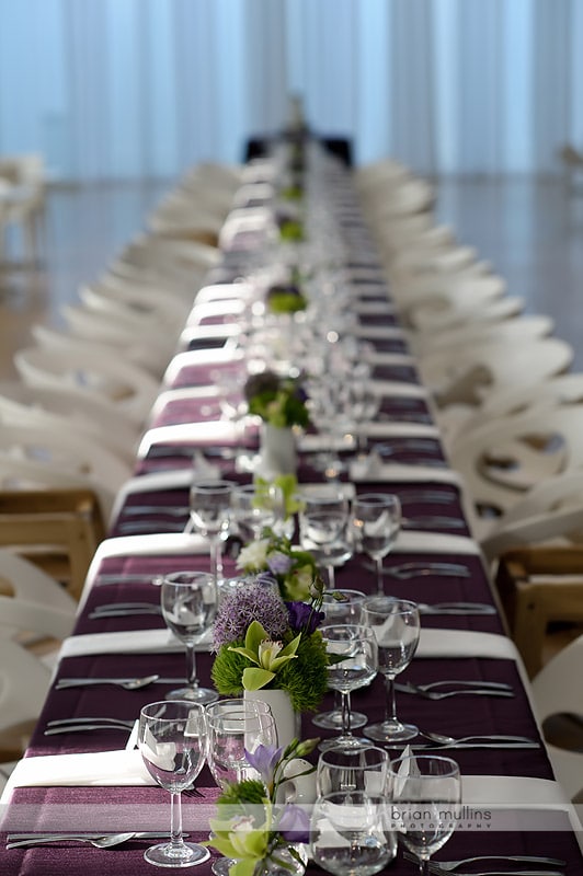  long wedding reception table 