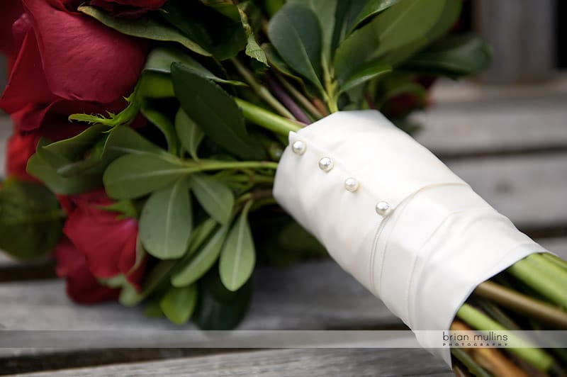 red rose wedding bouquet