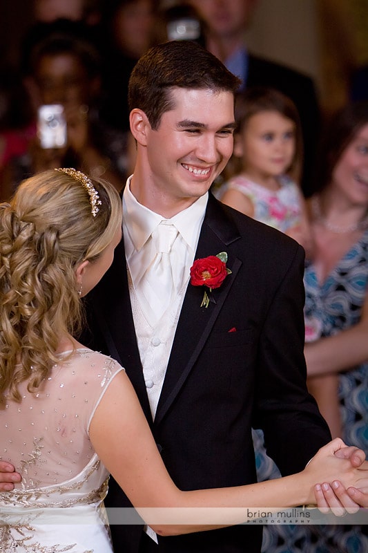bride and grooms first dance