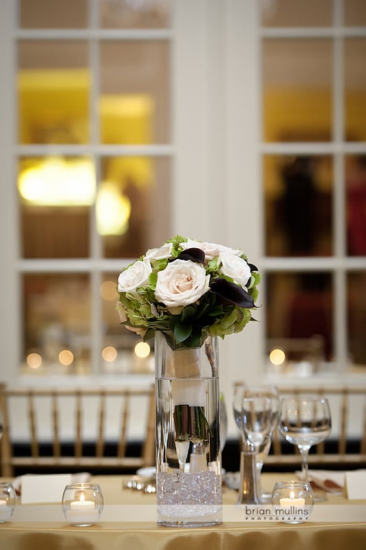 white rose wedding bouquet