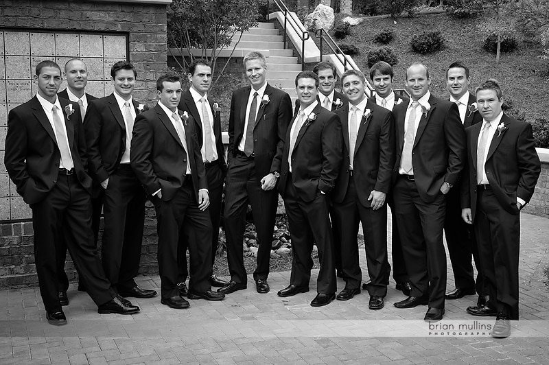 b&amp;w wedding portraits