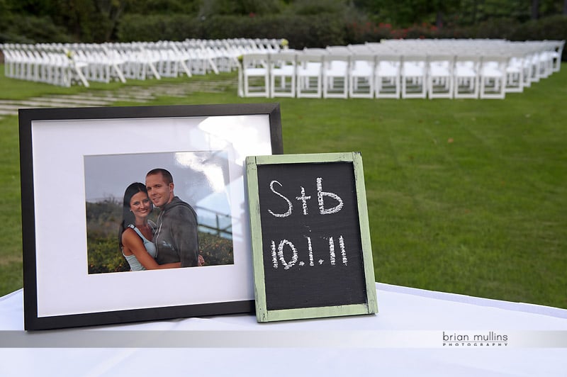 chalkboard at wedding