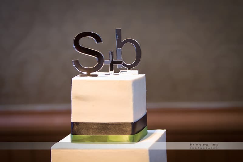 mirrored cake topper