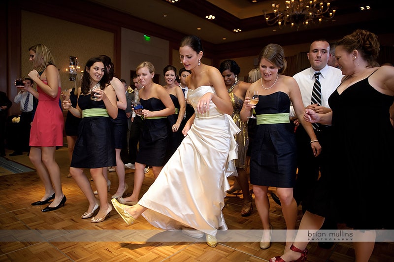 gold wedding shoes
