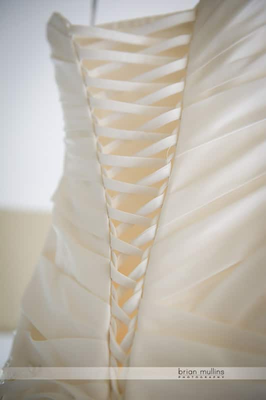 laced wedding dress back