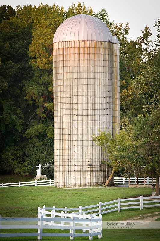 grain silo at fearrington village